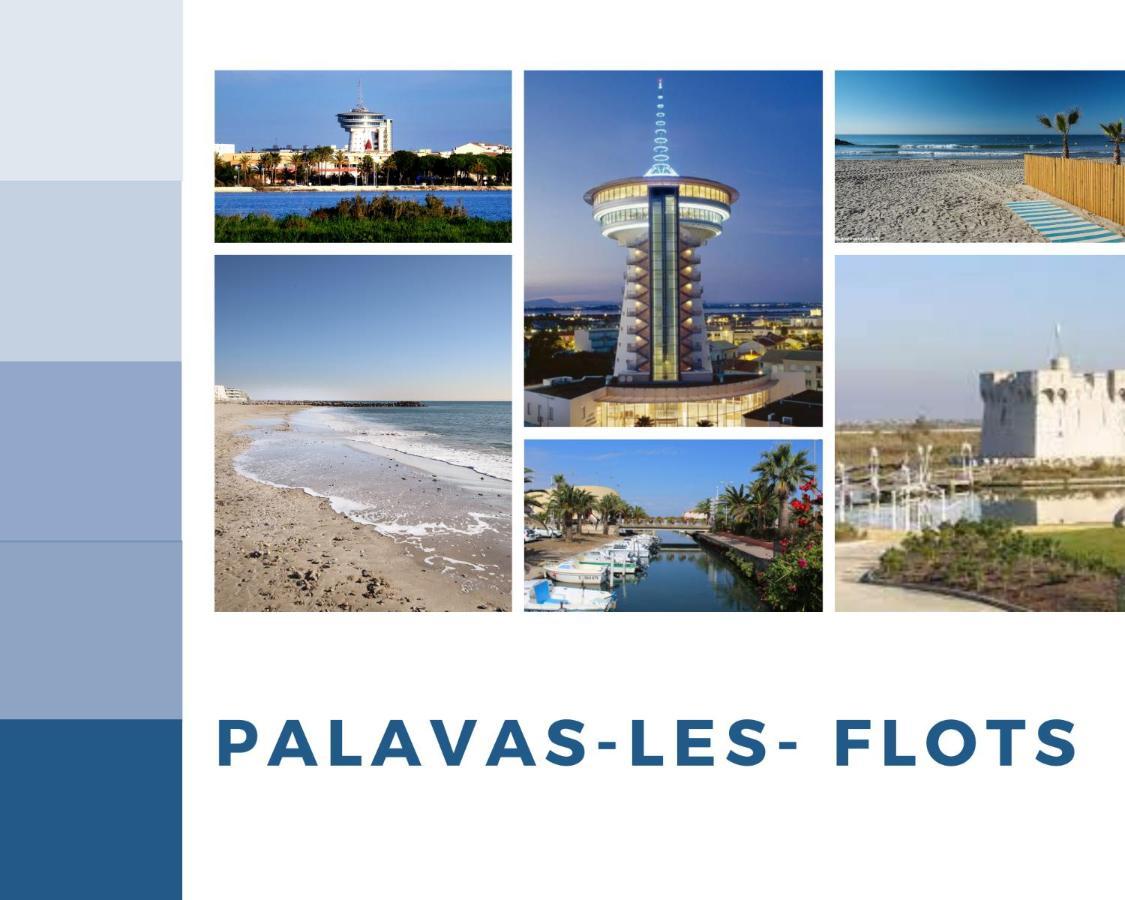 T2 Tamaris Piscine Proche Mer Palavas Parking Bagian luar foto